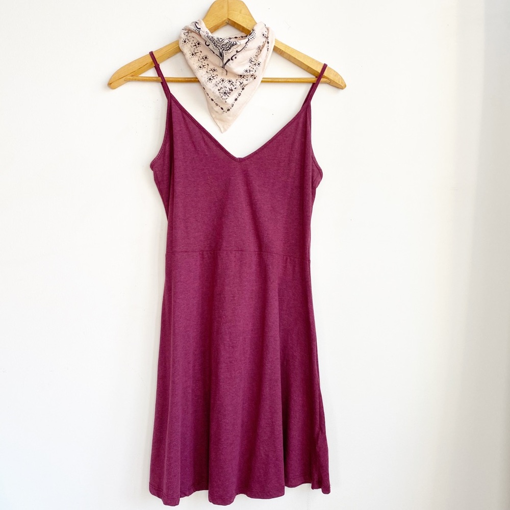 H&M Fit and Flare Soft Burgundy Dress